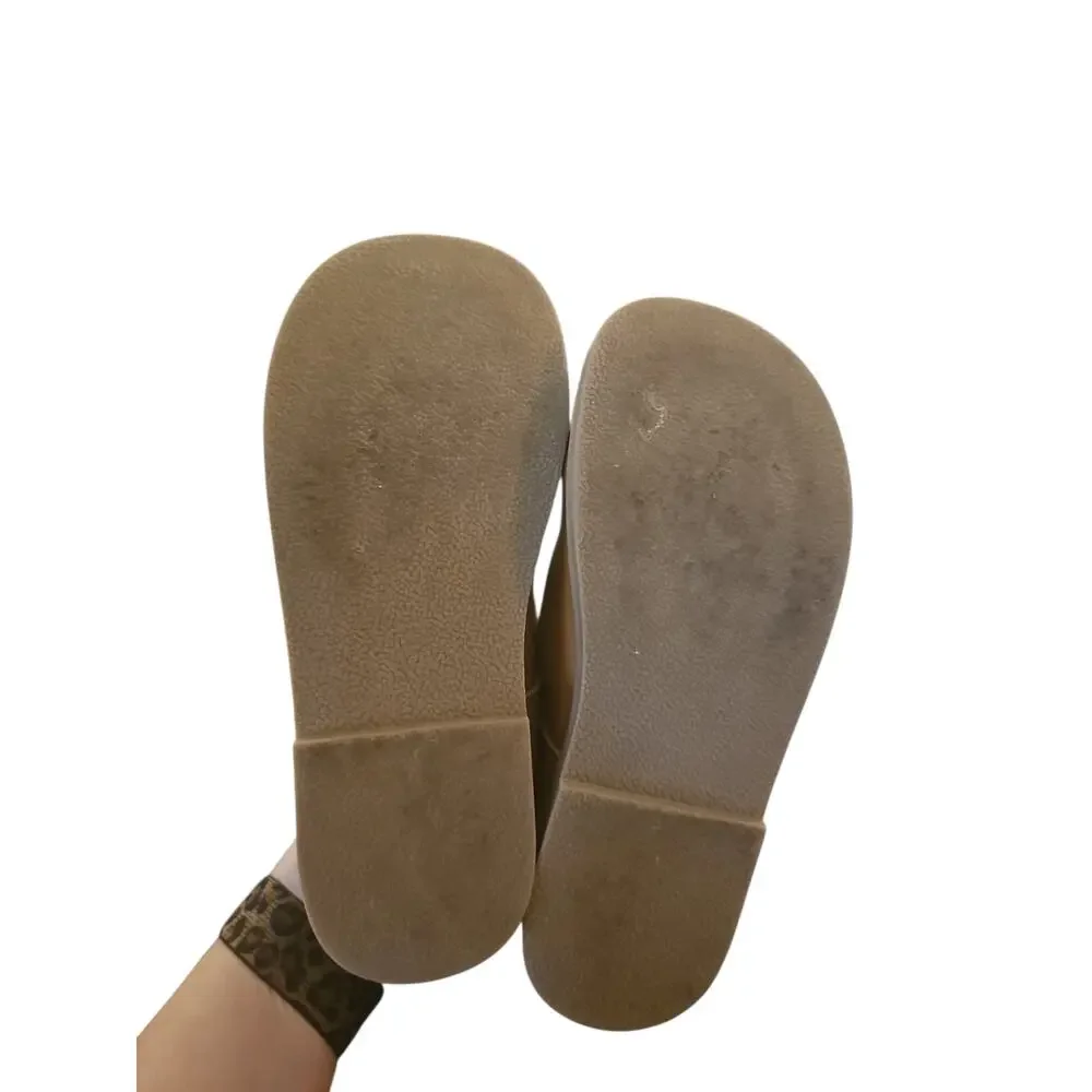 Whim & Wander by SweetHoney T-Strap Bow Mary Janes brown leather girls 13